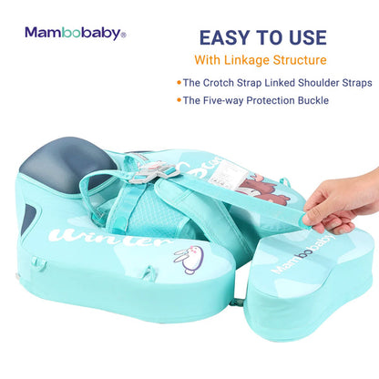 Mambobaby™ KuKuKiKi | Luftfreie Baby-Schwimmhilfe mit UV-Dach (3-24m)