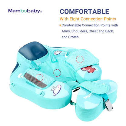 Mambobaby™ KuKuKiKi | Luftfreie Baby-Schwimmhilfe mit UV-Dach (3-24m)