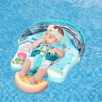 Mambobaby™ New York | Luftfreie Baby-Schwimmhilfe mit UV-Dach (3-24m)