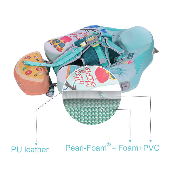 Mambobaby™ New York | Luftfreie Baby-Schwimmhilfe mit UV-Dach (3-24m)