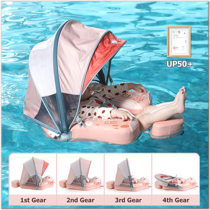Mambobaby™ Salamander | Luftfreie Baby-Schwimmhilfe mit UV-Dach (3-24m)