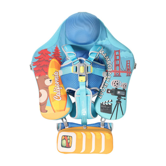 Mambobaby™ California | Luftfreie Baby-Schwimmhilfe mit UV-Dach (3-24m)