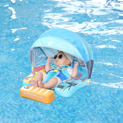 Mambobaby™ California | Luftfreie Baby-Schwimmhilfe mit UV-Dach (3-24m)