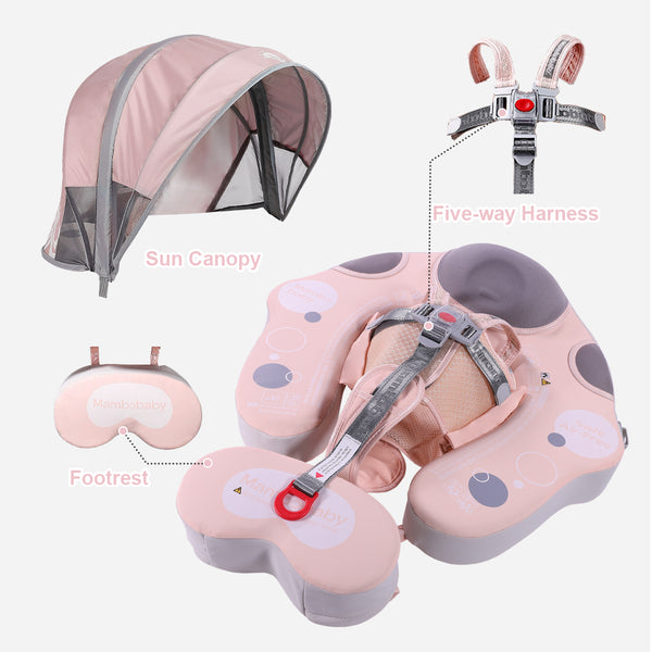 Mambobaby™ Sea Lion | Luftfreie Baby-Schwimmhilfe mit UV-Dach (3-24m)