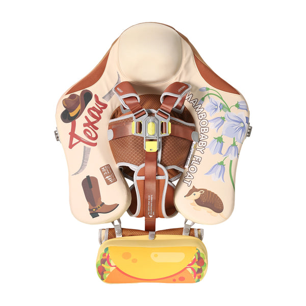 Mambobaby™ Texas | Luftfreie Baby-Schwimmhilfe mit UV-Dach (3-24m)