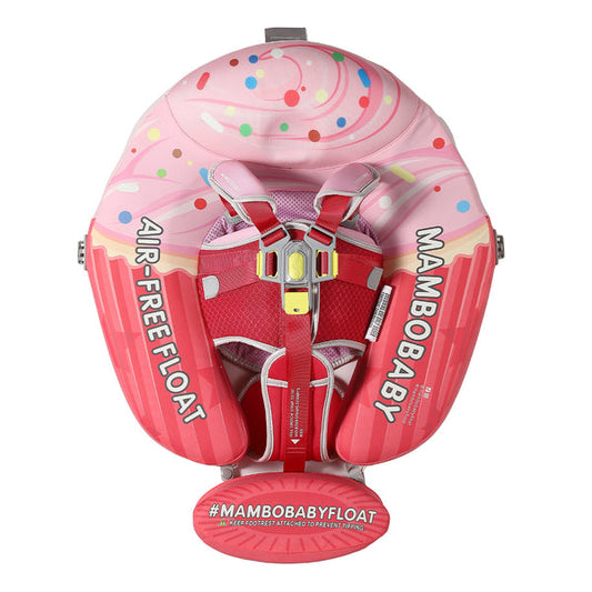 Mambobaby™ Vanille Cupcake | Luftfreie Baby-Schwimmhilfe mit UV-Dach (3-24m)