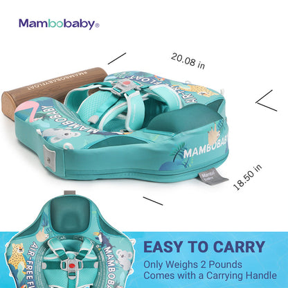 Mambobaby™ Tropical Rain Forest | Luftfreie Baby-Schwimmhilfe mit 180° UV-Dach (3-24m)