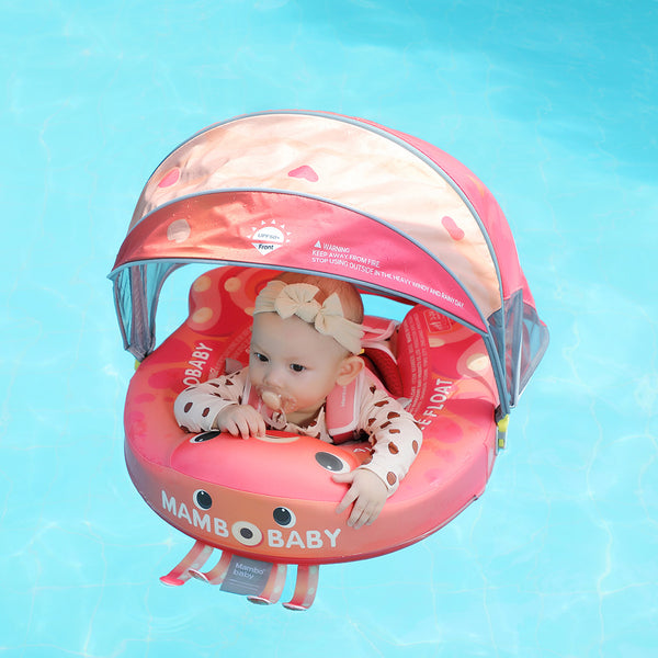Mambobaby™ Octopus | Luftfreie Baby-Schwimmhilfe mit UV-Dach (3-24m)