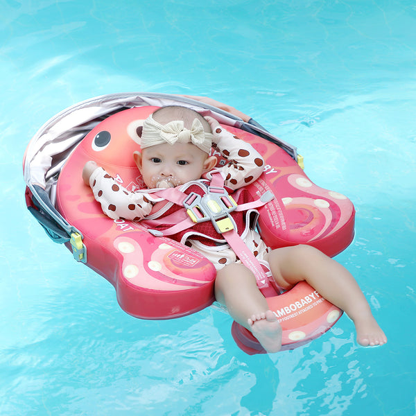 Mambobaby™ Octopus | Luftfreie Baby-Schwimmhilfe mit UV-Dach (3-24m)