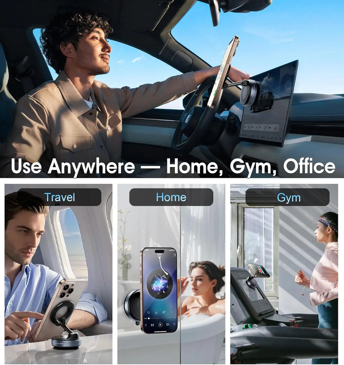 Handyhalterung zuhause und im Auto