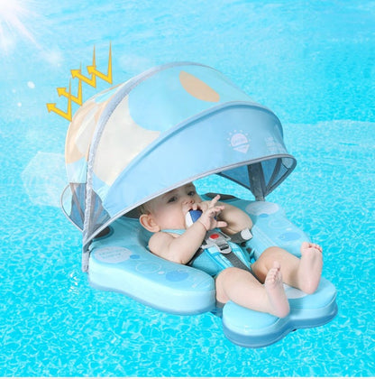 Mambobaby™ Sea Lion | Luftfreie Baby-Schwimmhilfe mit UV-Dach (3-24m)