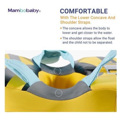 Einfache Anwendung des Mambobaby™ Biene Schwimmrings für Eltern