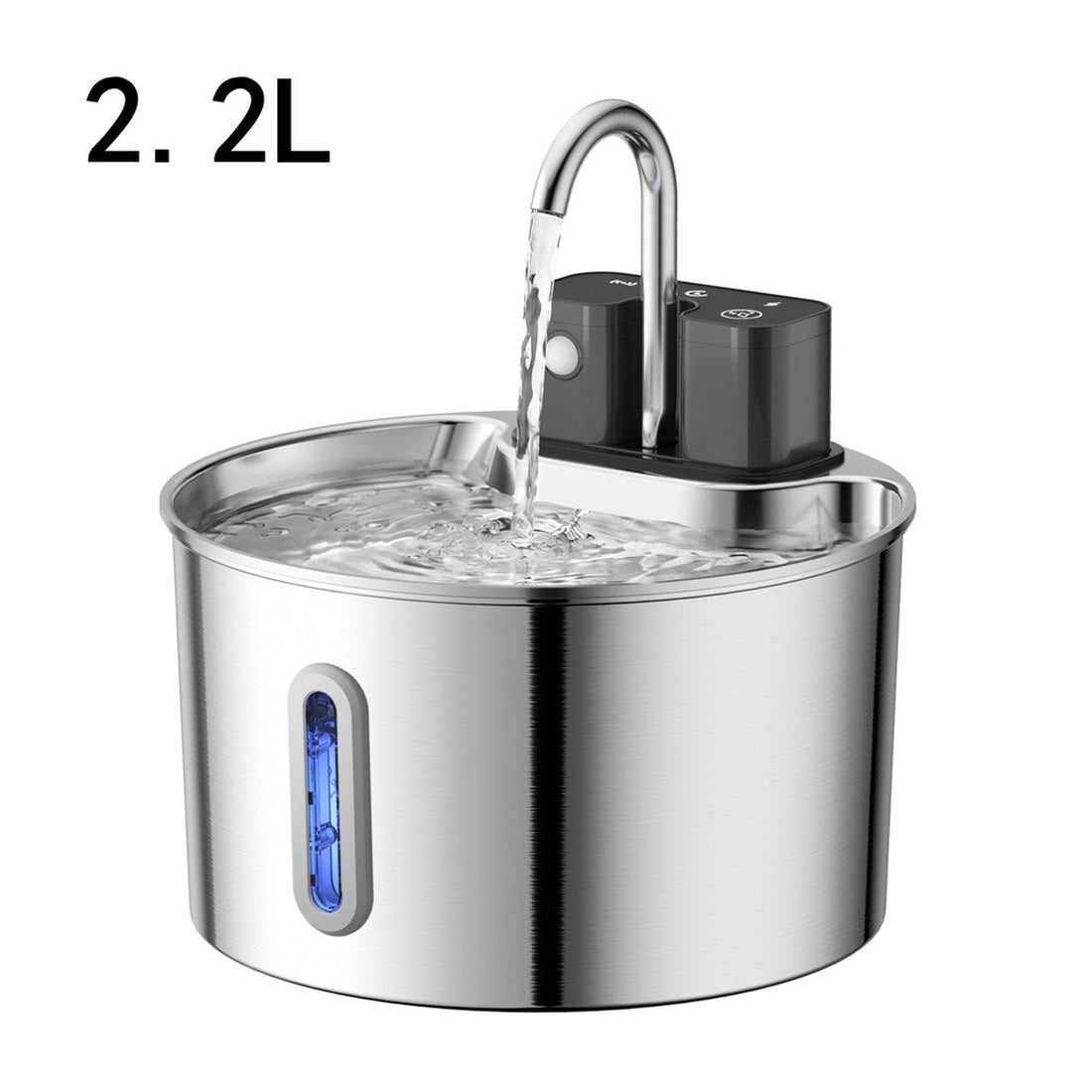 Trinkbrunnen Katze Edelstahl 2,2 L
