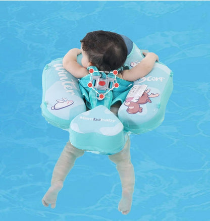 Mambobaby™ KuKuKiKi | Luftfreie Baby-Schwimmhilfe mit UV-Dach (3-24m)