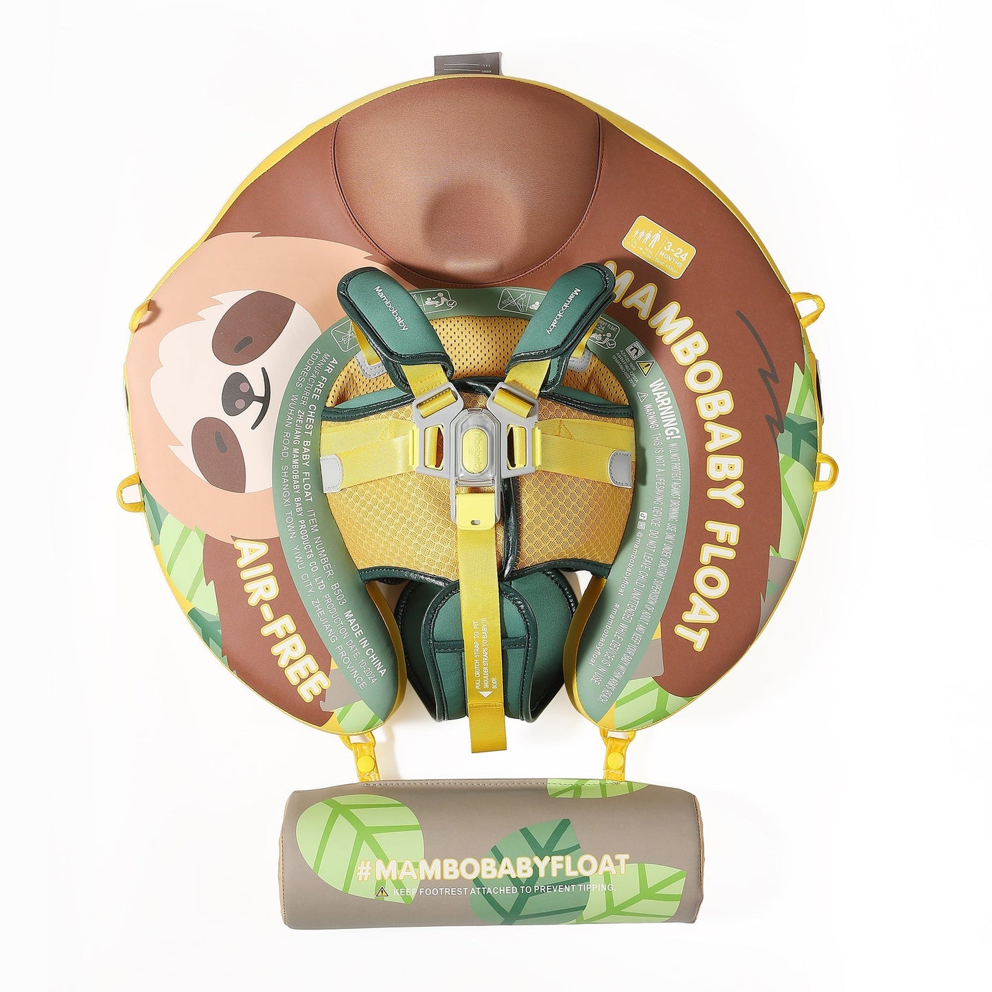 Abnehmbare Anti-Kipp Heckflosse der Mambobaby™ Faultier Edition