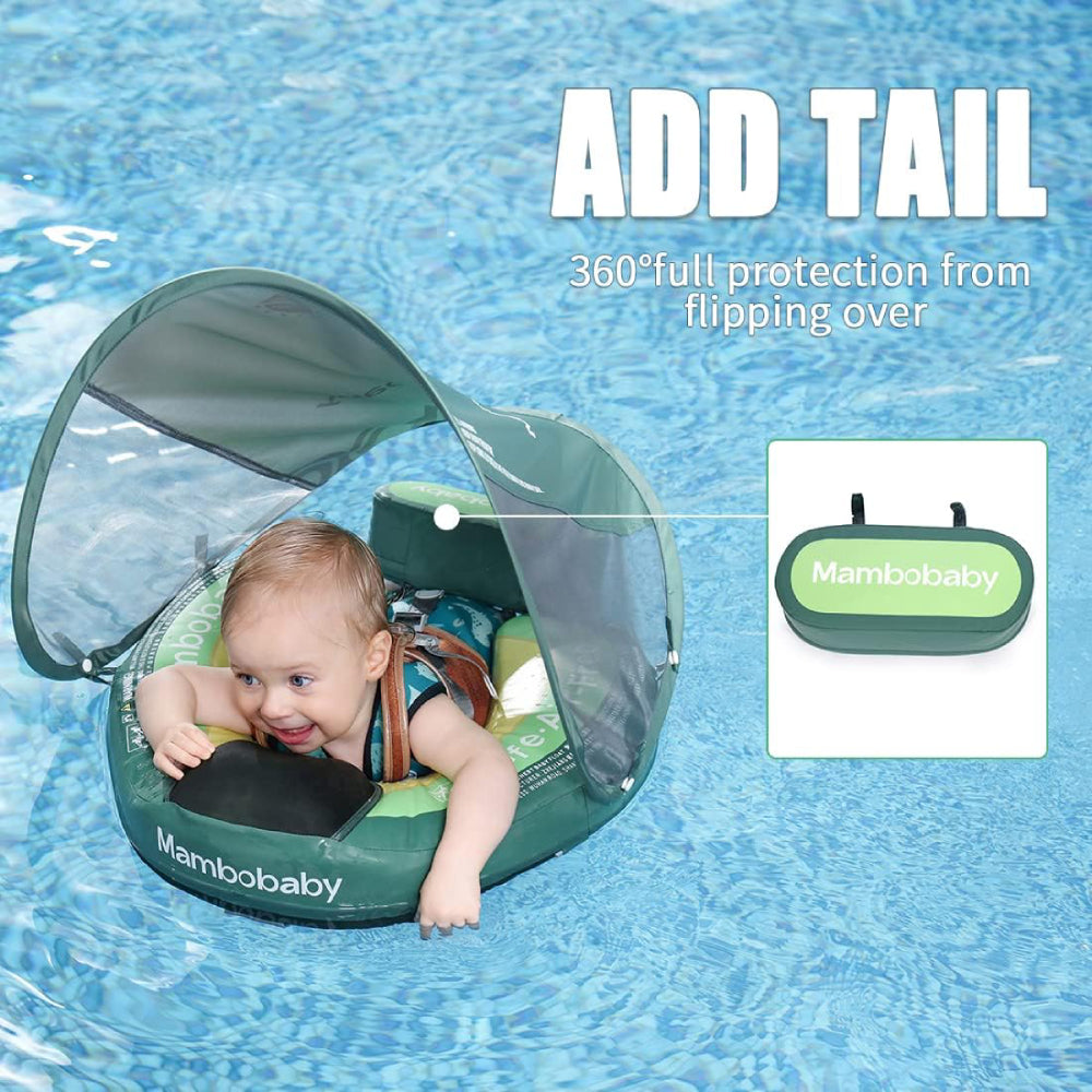 Abnehmbarer Anti-Kipp-Schwanz der Mambobaby™ Avocado Edition zur Stabilisierung.