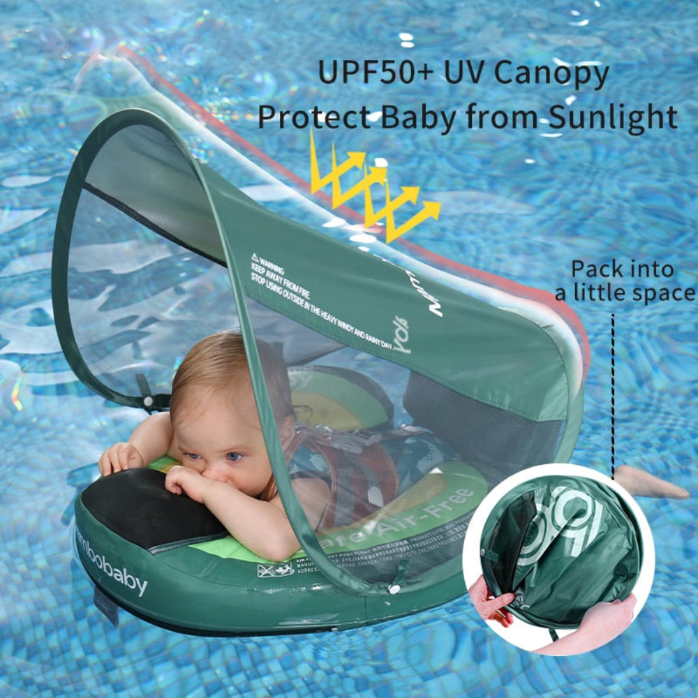 Mambobaby™ Avocado Edition inklusive abnehmbarem Sonnendach mit UPF 50+ Schutz.