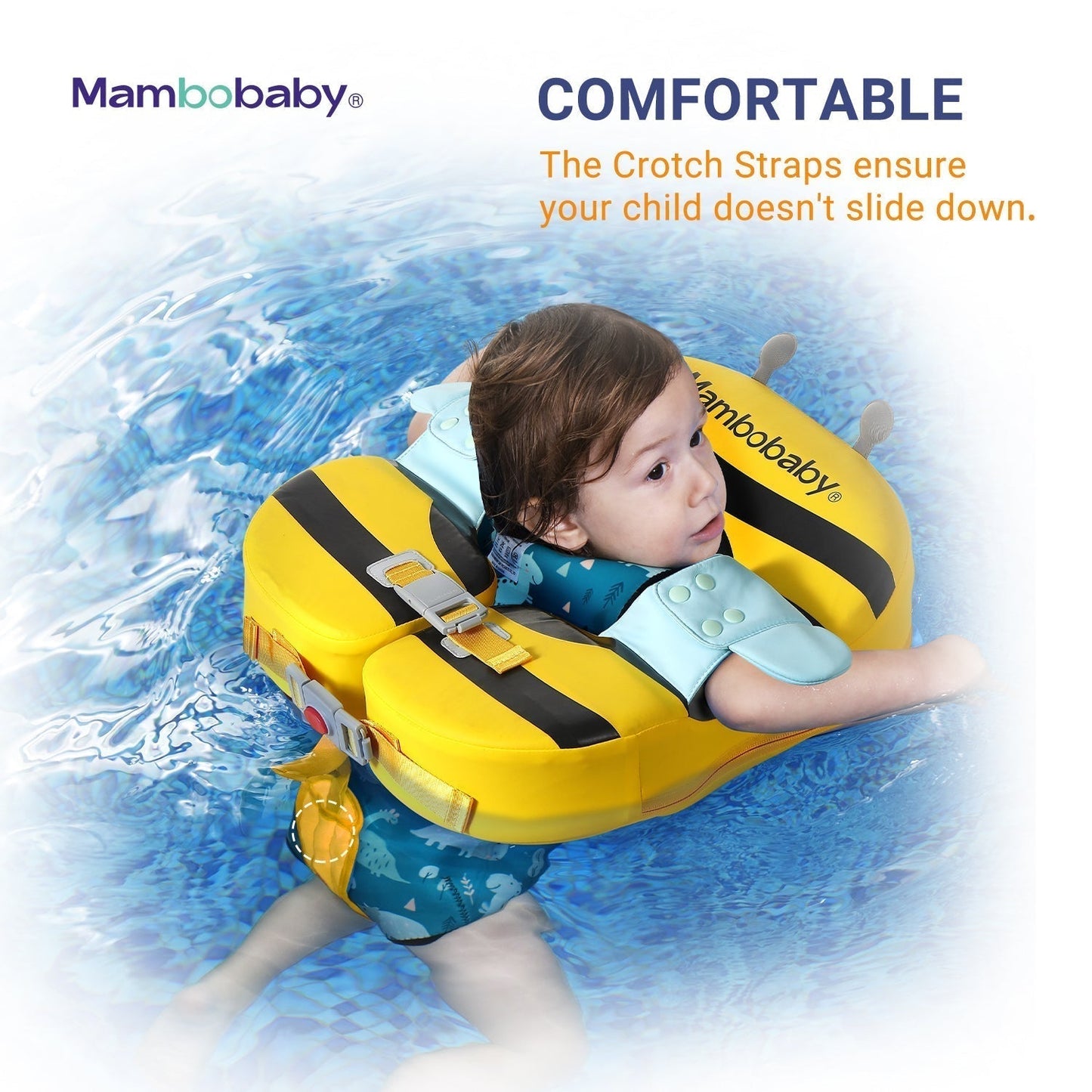 Mambobaby™ Biene Schwimmhilfe Design ohne aufblasen