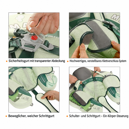 5-Punkt-Gurtsystem der Mambobaby™ Dino Edition.