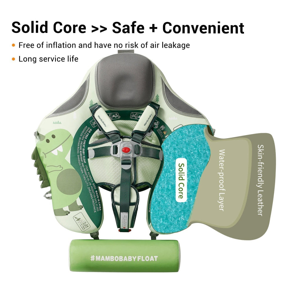 3-Schicht-Aufbau der Mambobaby™ Dino Edition mit PearlFoam™ Kern.