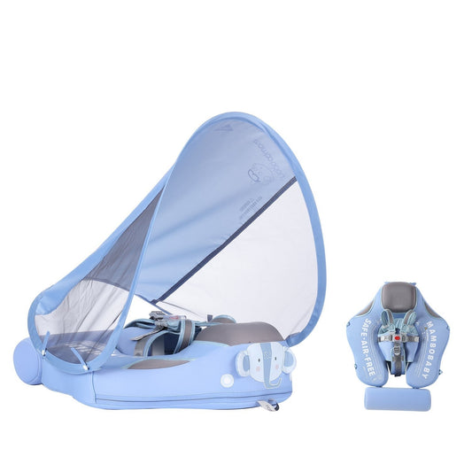 Original Mambobaby™ Elefant Edition — Luftfreie Baby Schwimmhilfe für 3-24 Monate.