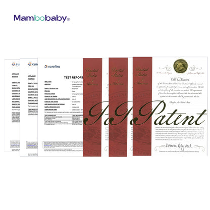 Offizielles Patentsiegel der originalen Mambobaby™ luftfreien Technologie.