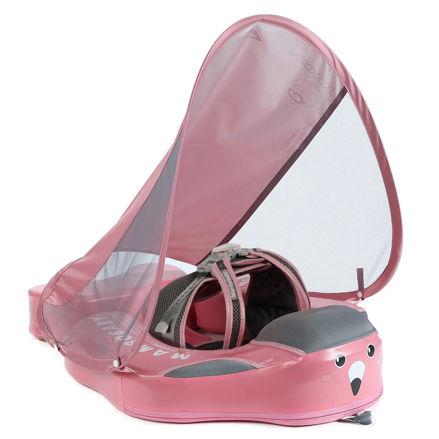 Mambobaby™ Flamingo Schwimmring luftfreier Schwimmtrainer für Babys