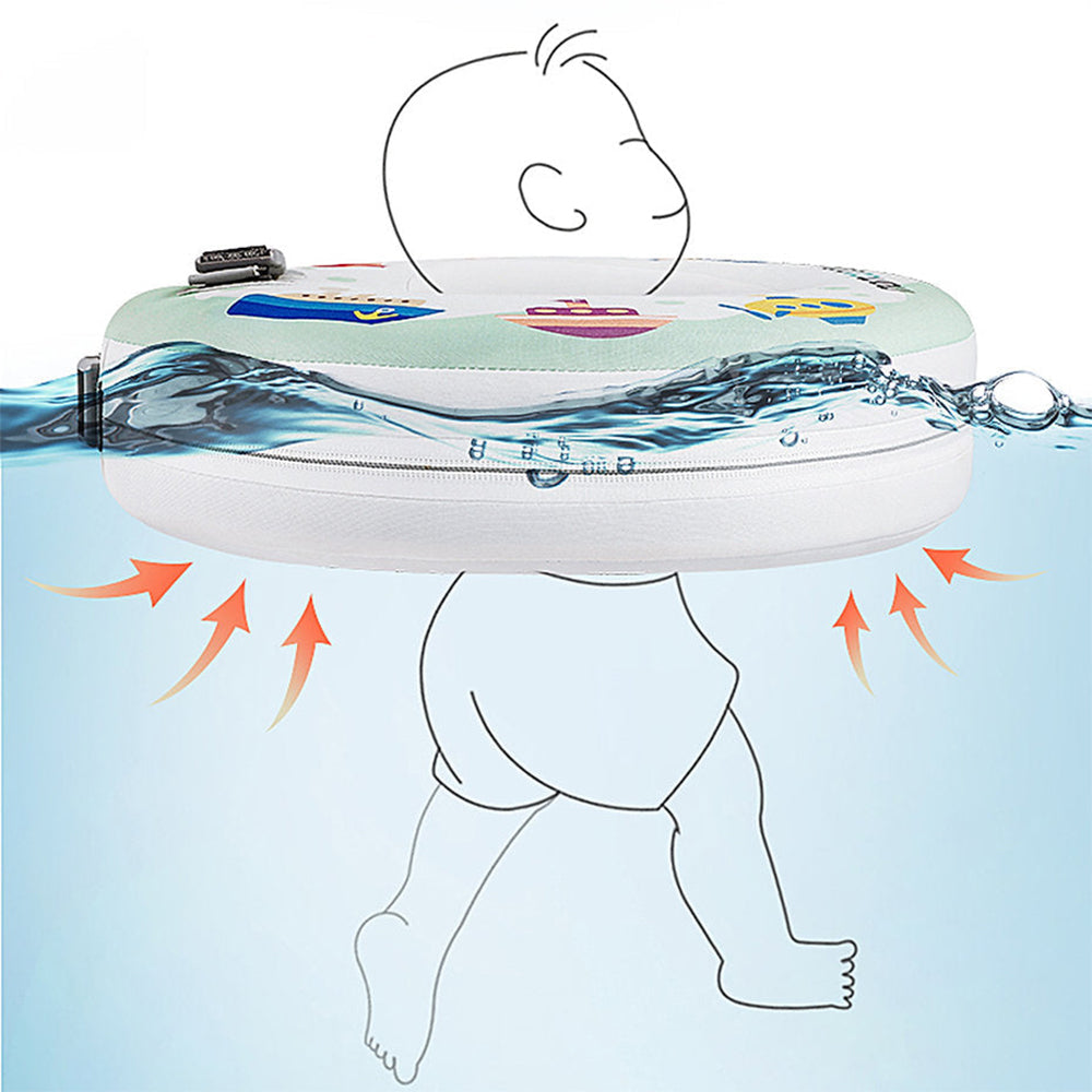 Natürliche Beinfreiheit und Paddelbewegung mit der Mambobaby™ Floral Halskrause.