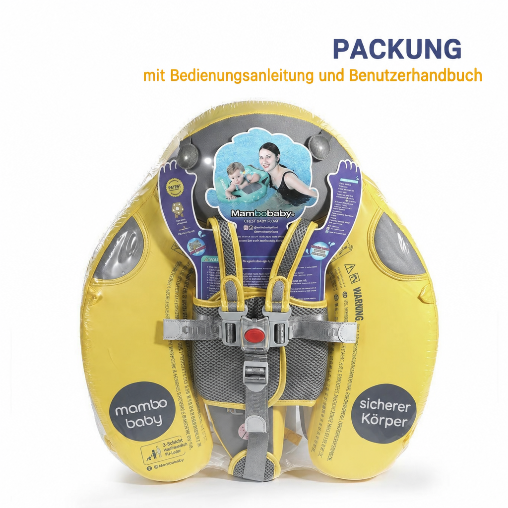 Vollständiger Lieferumfang der Mambobaby™ Marienkäfer Schwimmhilfe