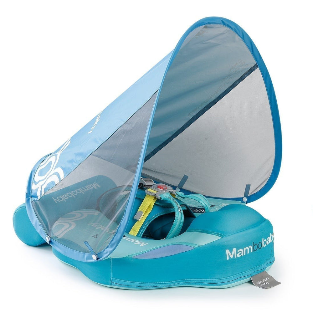 Mambobaby™ Modern Geometric Baby Schwimmhilfe – Luftfreier Schwimmtrainer für 3-24 Monate.