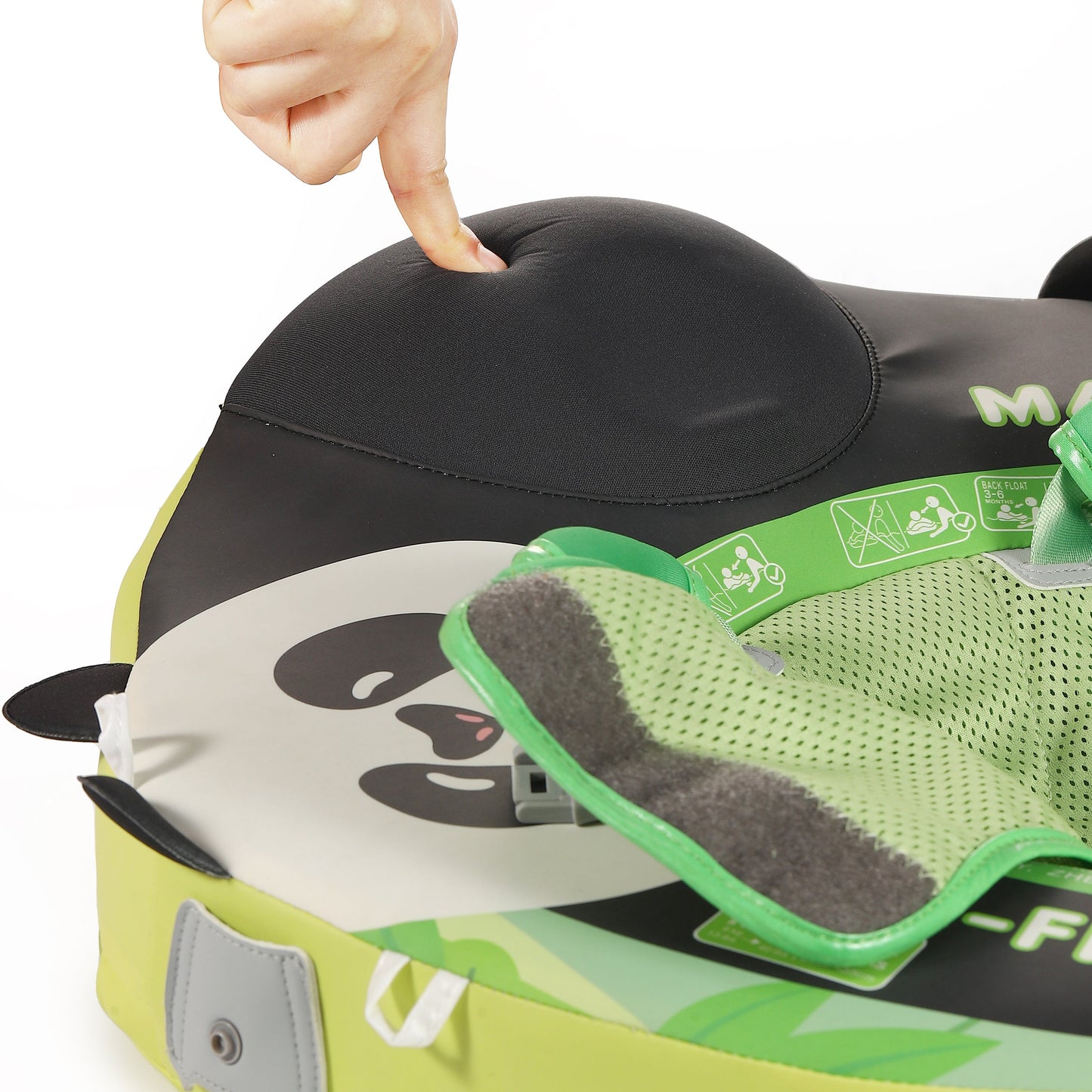 Ergonomische Kopfstütze der Mambobaby™ Panda Baby-Schwimmhilfe
