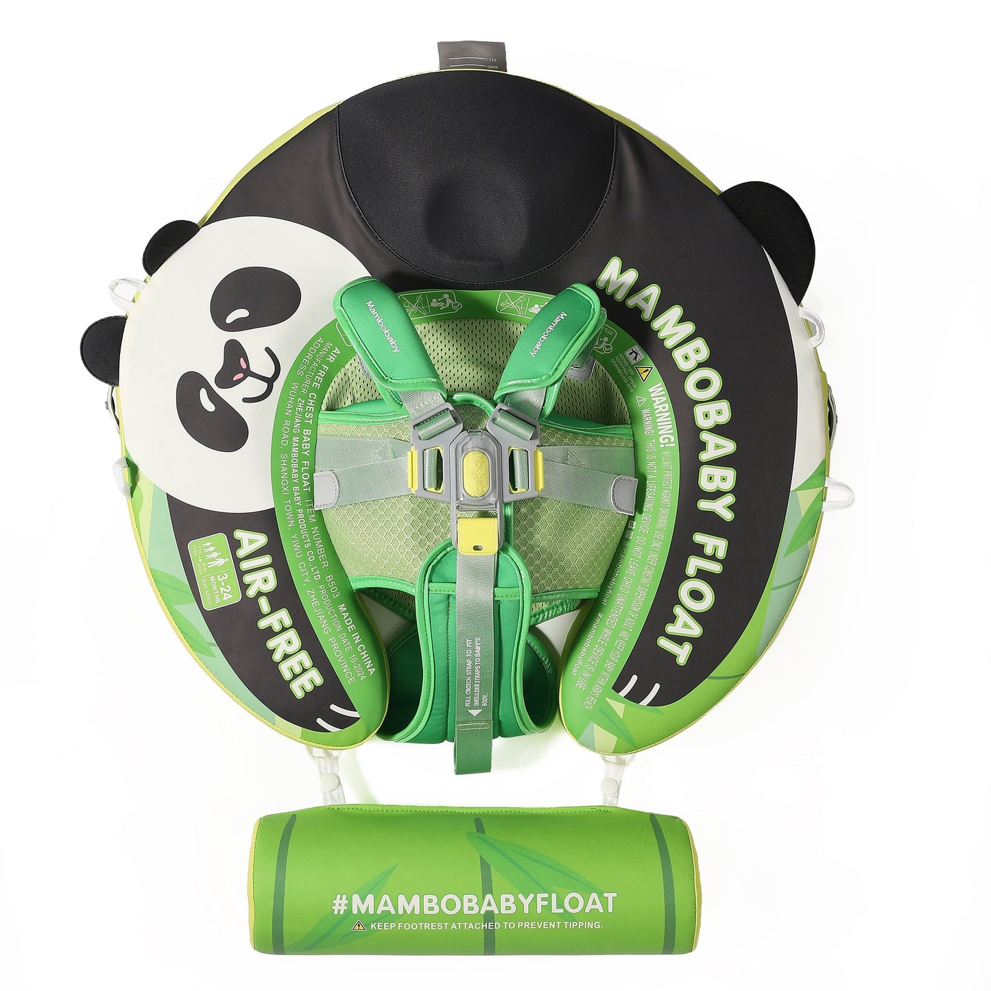 Lieferumfang der Mambobaby™ Panda Edition mit Sonnendach und Heckflosse