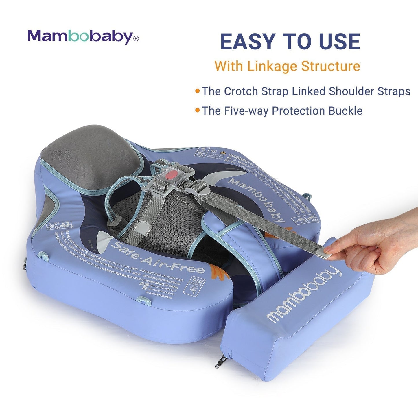Mambobaby™ Pinguin 5-Punkt-Sicherheitsgurt und Schnallen für Babys
