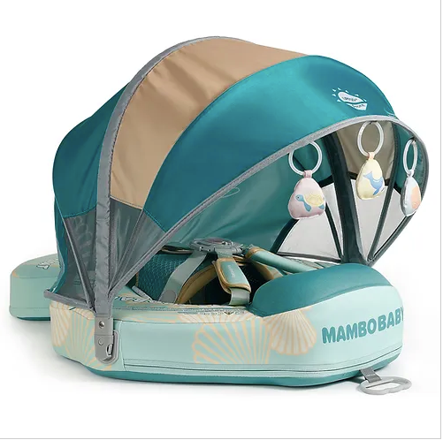 Mambobaby™ Seashell selbstaufblasender Baby Schwimmring Seestern Design
