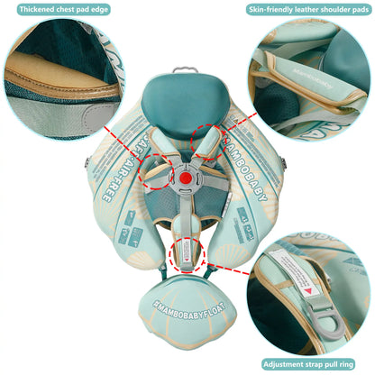 Einfache Anwendung des selbstaufblasenden Mambobaby™ Seashell