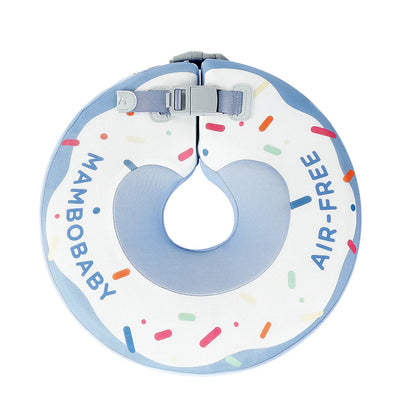 Original Mambobaby™ Spa Halskrause in Blau — Luftfreier Donut Schwimmring.