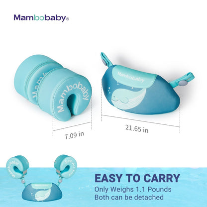 Leichtes Design der Mambobaby™ Schwimmhilfe — perfekt für den Urlaub.