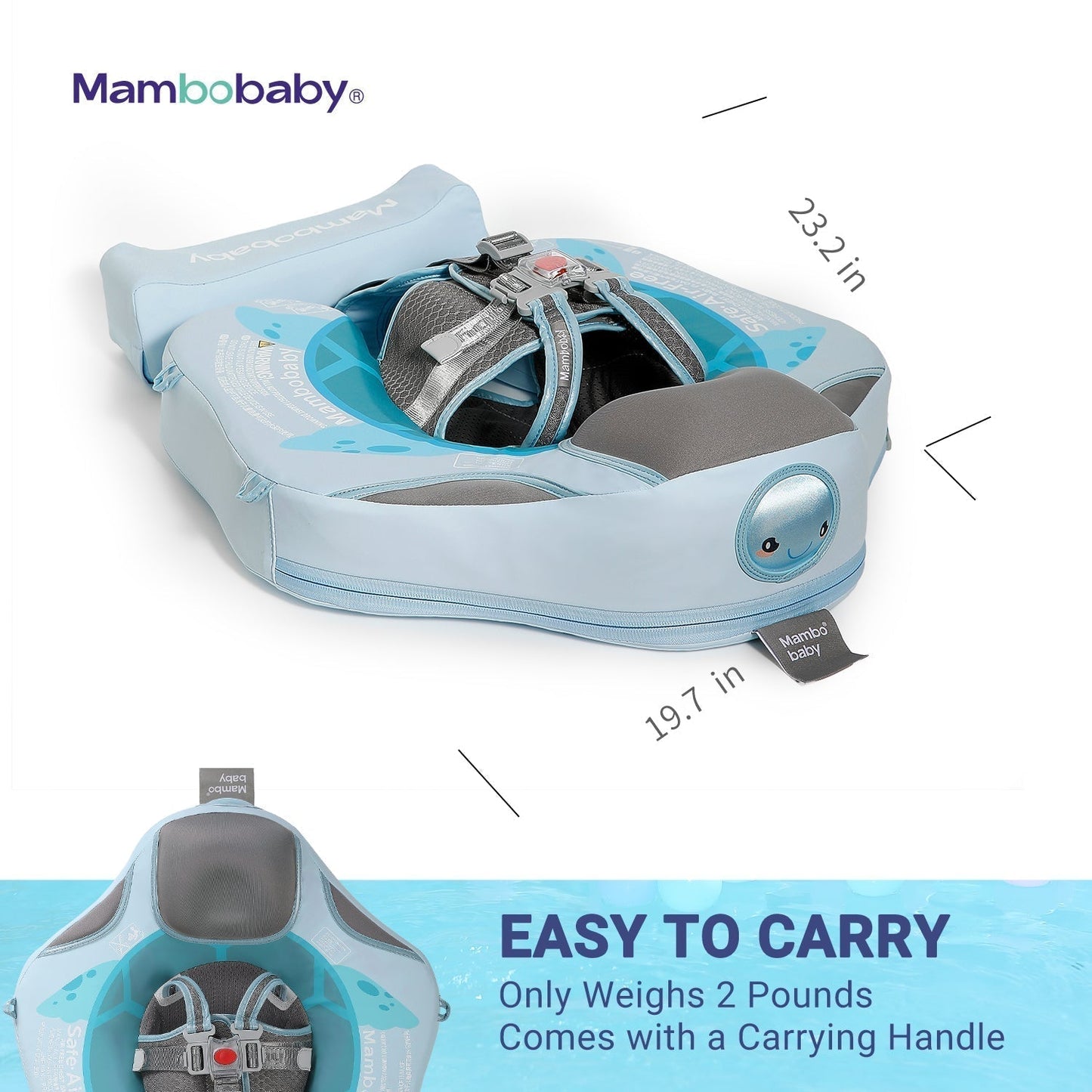 Technische Daten und Größenangaben für die Mambobaby™ Turtle Edition Deutschland.