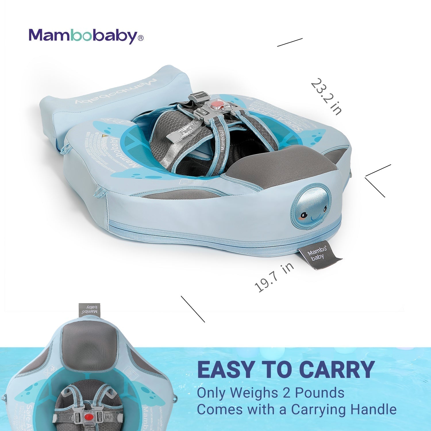 Technische Daten und Größenangaben für die Mambobaby™ Turtle Edition Deutschland.