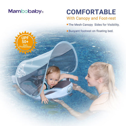Mambobaby™ Turtle Edition inklusive abnehmbarem Sonnendach mit UPF 50+ Schutz.